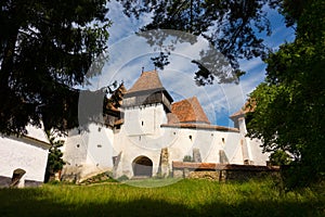 The Viscri fortified church from Brasov County, Romania