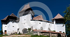 Viscri, fortified church in Romania photo