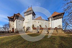 Viscri fortified church. Transylvania, Romania,