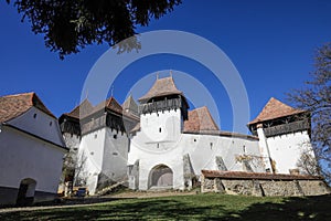 The Viscri fortified church, a Lutheran fortified church in Viscri, Brasov County, in the Transylvania region of Romania