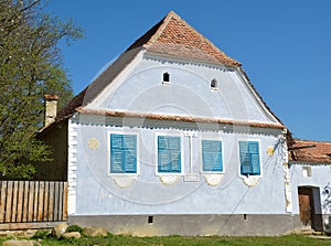 Viscri village, Transylvania, Romania. A beautiful house in the village of Viscri