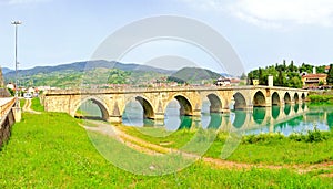 Visegrad bridge panorama