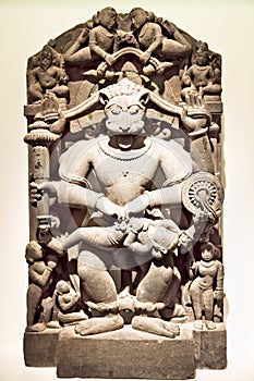 Vishnu in form as Narasimha, India