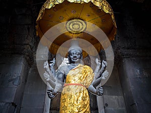 Vishnu Statue at Angkor Wat, Cambodia photo