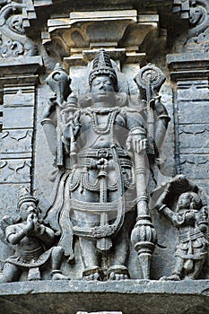 Vishnu Statue. Chennakeshava Temple, Belur photo