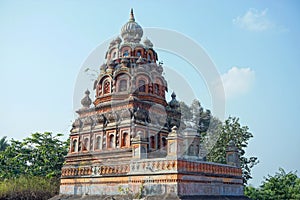 Vishveshwara Temple constructed of basalt stone and completed in 1735.