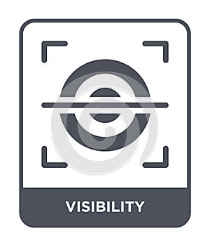 visibility icon in trendy design style. visibility icon isolated on white background. visibility vector icon simple and modern