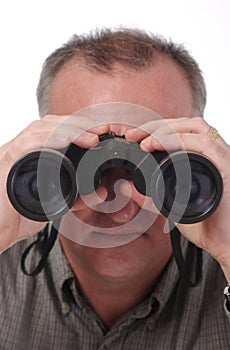 Visible Eyes In Binoculars