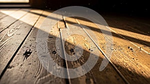 Are visible floating in the light adding a subtle atmospheric