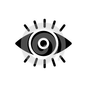 Visible vector glyph flat icon