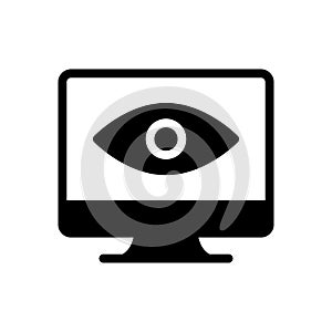 Visible vector glyph flat icon