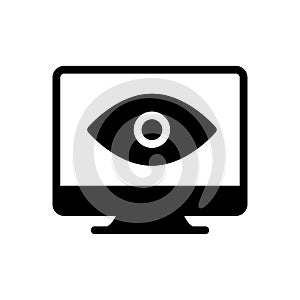 Visible vector glyph flat icon