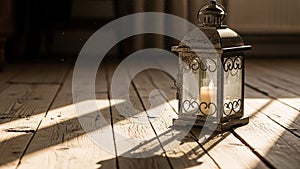 Are visible in the sunlight creating a nostalgic and tranquil