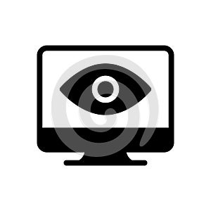 Visible vector glyph flat icon