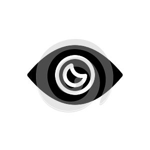 Visible vector glyph flat icon