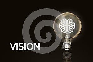 Vision , brain Light bulb