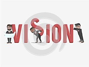 Vision Business Concept For Employers Illustration