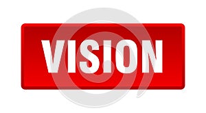 vision button. vision square isolated push button.