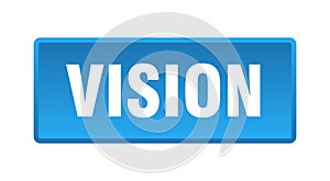 vision button. vision square isolated push button.