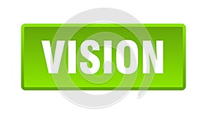 vision button. vision square isolated push button.