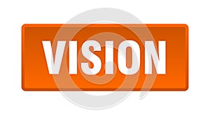 vision button. vision square isolated push button.