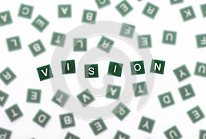 Vision - Clear Letters Against Blurred