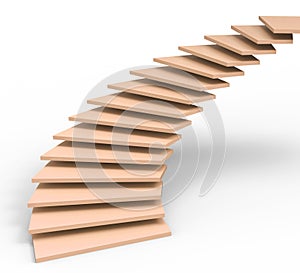 Vision Future Represents Stairs Objectives And Ascending