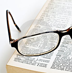 Vision glasses dictionary