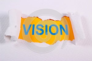 Vision, Motivational Words Quotes Concept