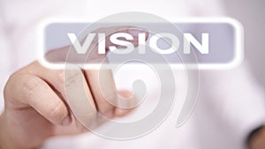 Vision, Motivational Words Quotes Concept