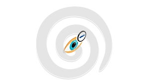 Vision myopia icon animation