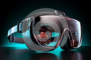Vision of tomorrow VR glasses depict a futuristic journey into digital dimensions