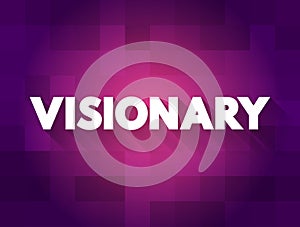 Visionary text quote, concept background