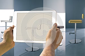 Visions from a tablet, italian design, forniture photo