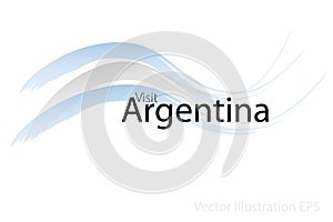 Visit Argentinia Vector Illustration