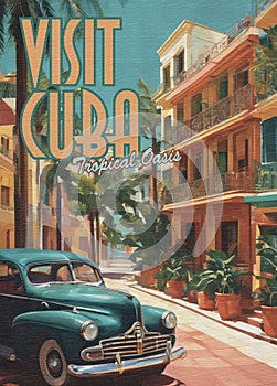 Visit Cuba Travel Poster