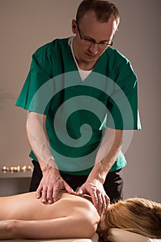 Visit in massage parlor