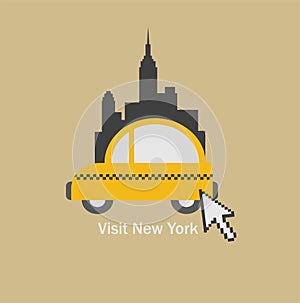 Visit New York city and choose a taxi