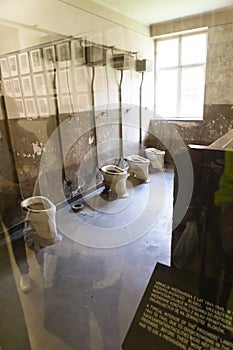 Block interior that had a inside toilet room photo