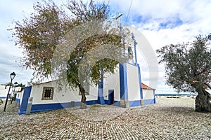 Visiting the Church of Our Lady of the Castle in Coruche in Alentejo, south of Portugal