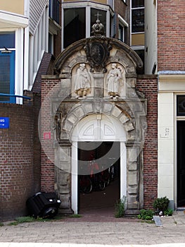 Lepra gate at Sint Antoniesluis in Amsterdam, Holland, Netherlands