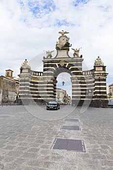 Visiting the Giuseppe Garibaldi gate