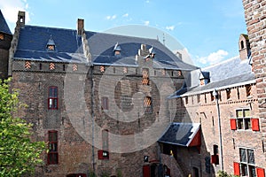 Muiderslot, Muiden Castle in the Dutch town Muiden, Holland, the Netherlands