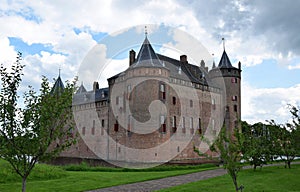 Muiderslot, Muiden Castle in the Dutch town Muiden, Holland, the Netherlands