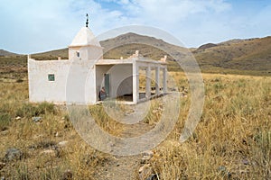 Visiting an old mausoleum in south Morocco