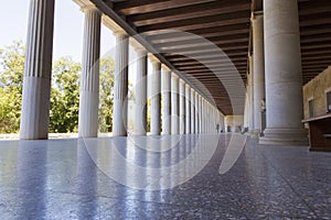 Visiting the Stoa of Attalos from Athens 
