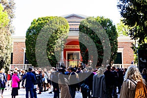 Visitors at the British Pavilion at the 59th International Art exhibition of Venice biennale