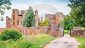 Visitors Entrance to Kenilworth Castle, Warwickshire.