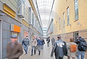 Visitors in mall photo