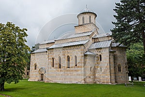 The Visoki Decani monastery church in Kosovo